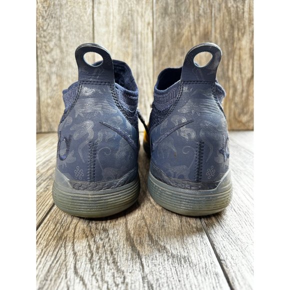 NIKE KEVIN DURANT KD11 CHINESE ZODIAC BASKETBALL SHOES Men Size 10 BLUE GOLD - Picture 3 of 12